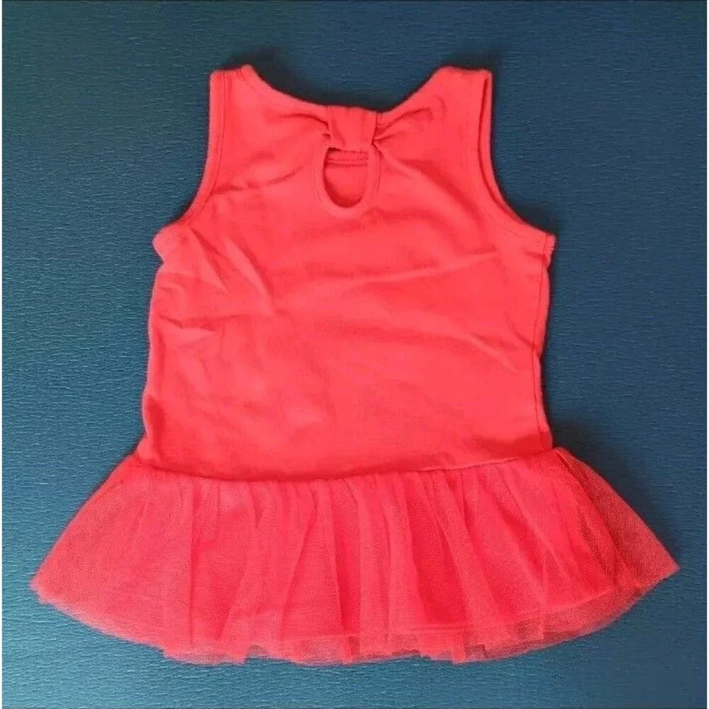 shirt 18 months Girls Disney Minnie Mouse Sleeveless tank red ruffle